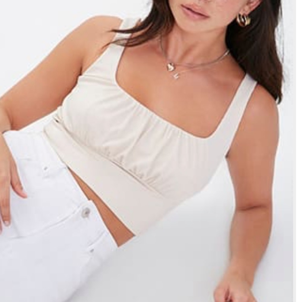 ruched crop top - Picture 1 of 4